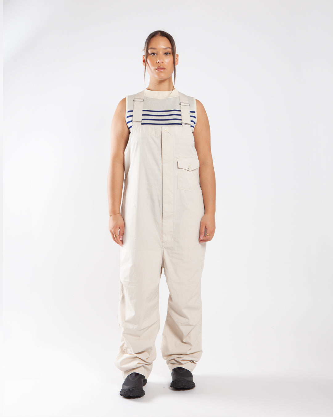 Snow Peak TAKIBI Light Ripstop Overalls Ecru