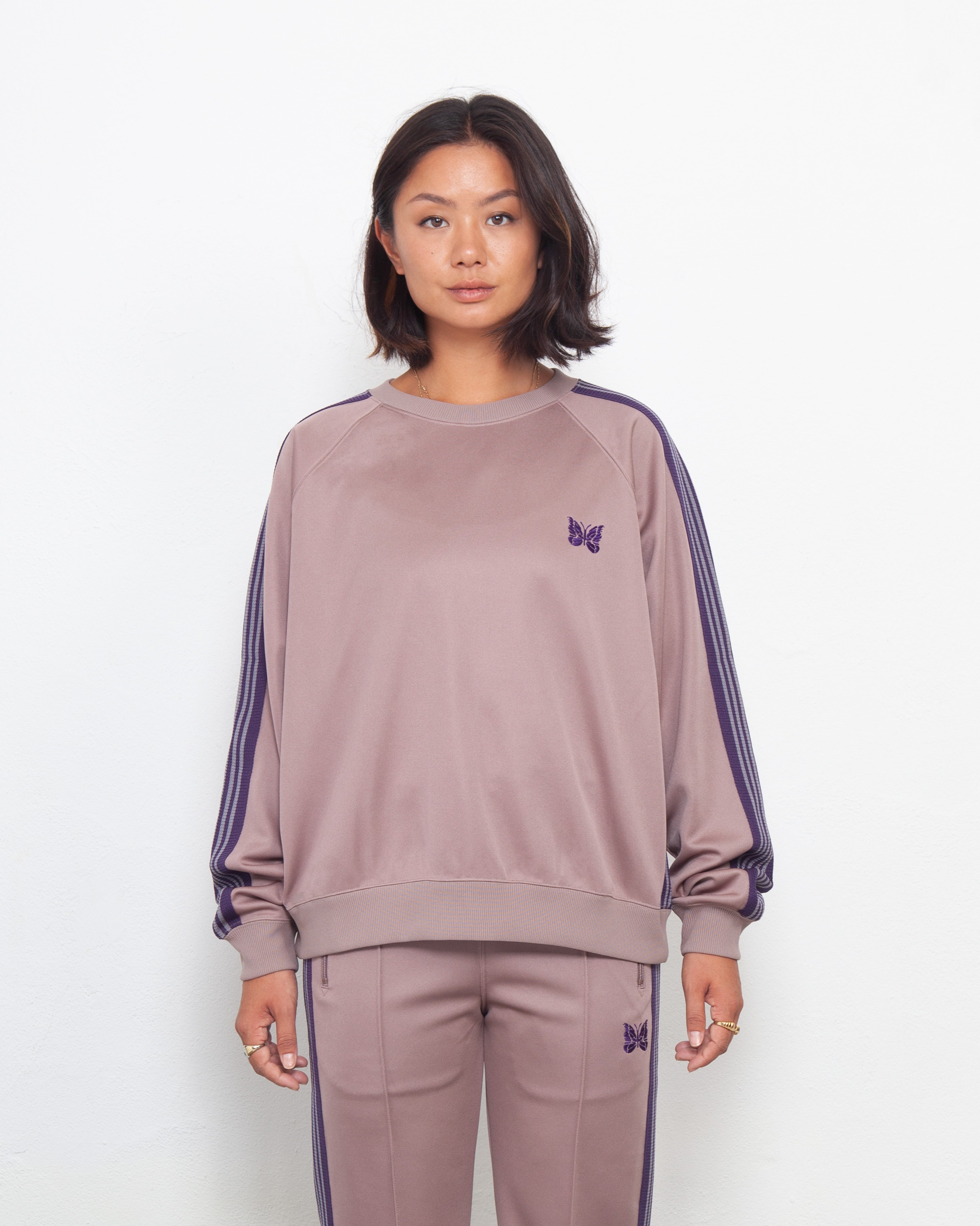 Needles Track Crew Neck Shirt Taupe