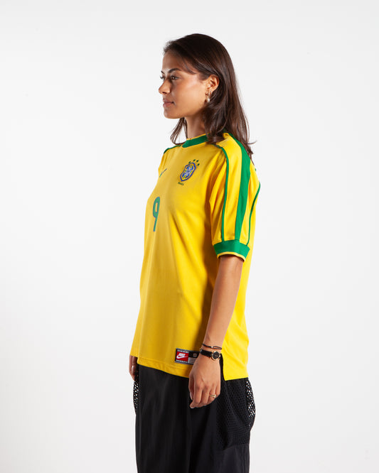 Nike Brazil 1998 Reissue Soccer SS Jersey Varsity Maize/Pine Green