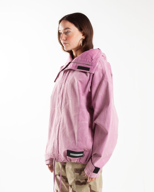 Aries Arise Canvas Parachute Jacket Pink