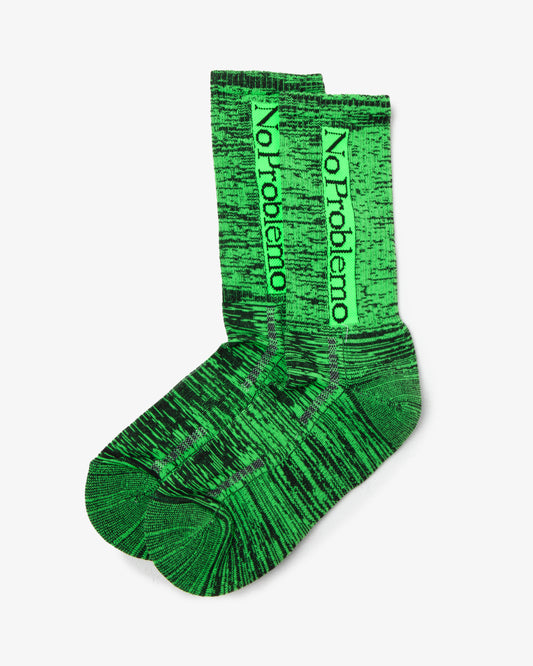 Aries Arise No Problemo Glitch Knit Sock Green