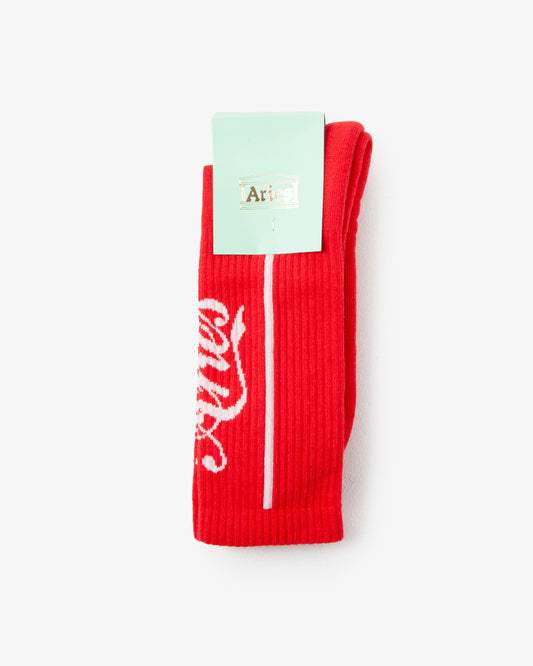 Aries Arise Cola Socks Red