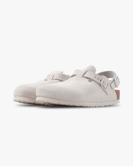 Birkenstock Tokio Suede Antique White