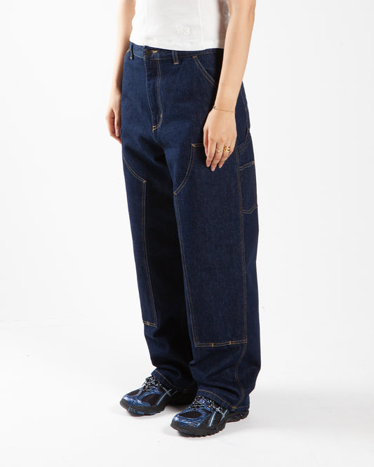 Carhartt WIP W Brandon Double Knee Pant Blue Rinsed