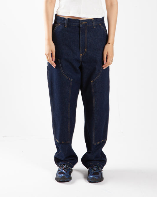 Carhartt WIP W Brandon Double Knee Pant Blue Rinsed