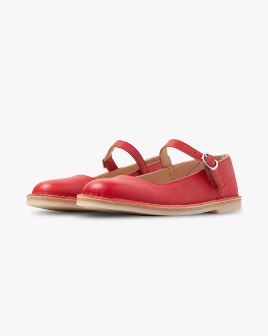 Clarks Originals Desert Jane Red Leather