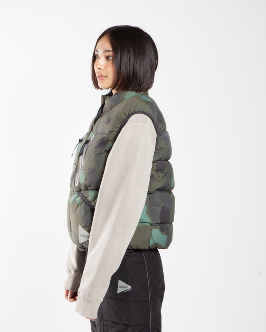 Gramicci x and wander Down Vest Camo