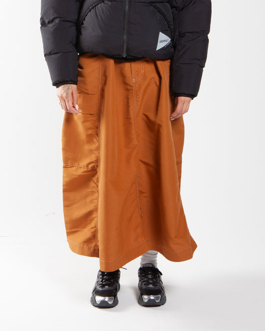 Gramicci x and wander Ripstop Voyager Skirt Orange