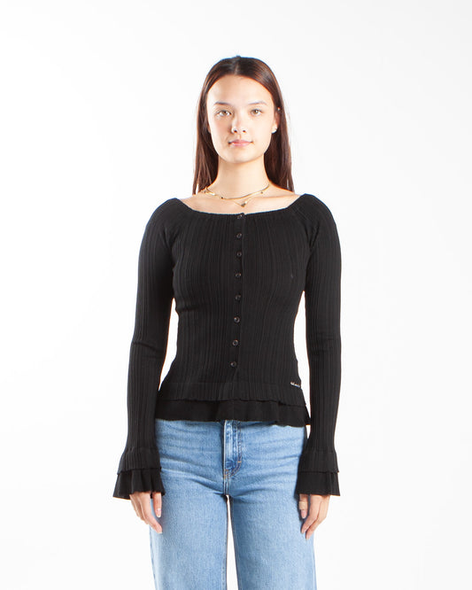 Holzweiler Ripple Cardigan Black