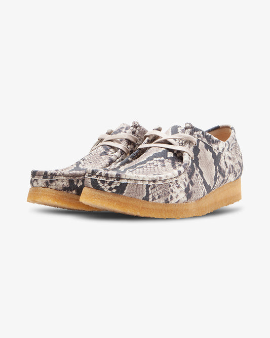 Clarks Originals Wallabee Grey Snake Leather