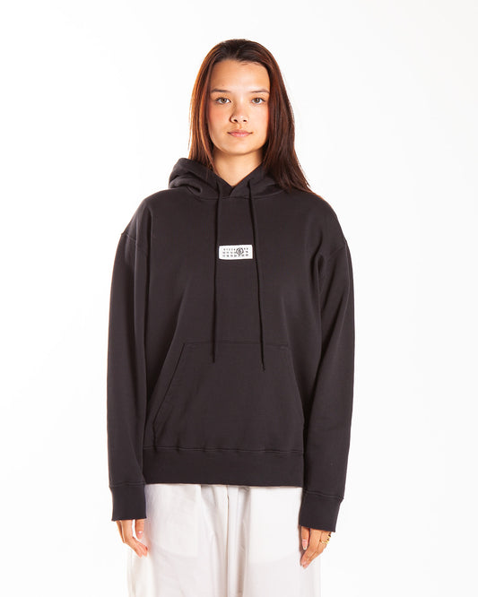 MM6 Maison Margiela Unisex Hooded Sweatshirt Black