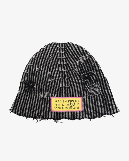 MM6 Maison Margiela Woolen Hat Black Melange