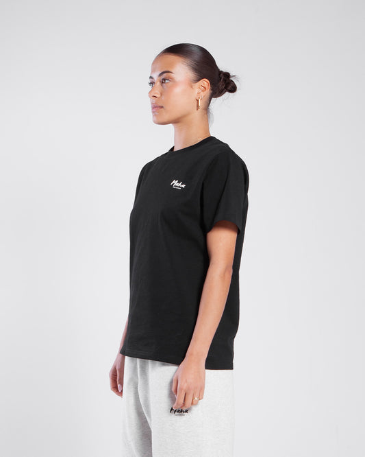 Maha Amsterdam Logo Tee Washed Black