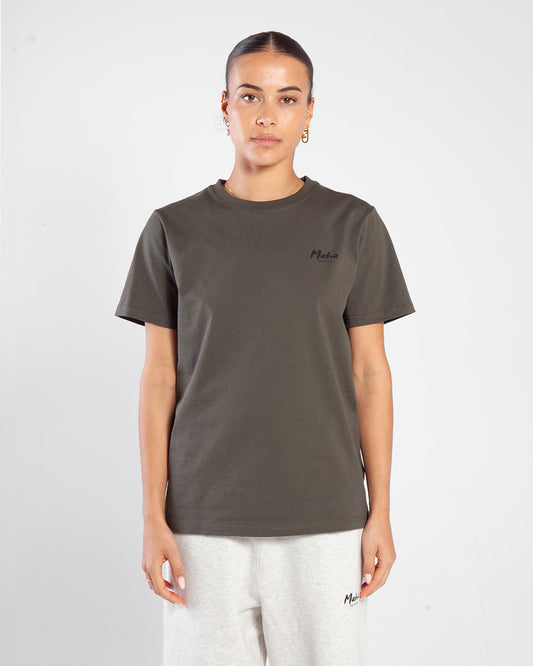 Maha Amsterdam Logo Tee Washed Brown