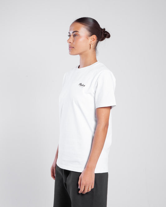 Maha Amsterdam Basic Logo Tee White