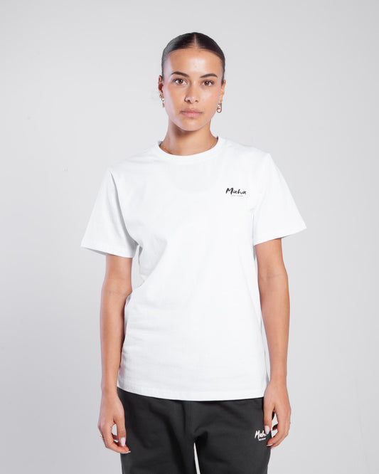 Maha Amsterdam Basic Logo Tee White