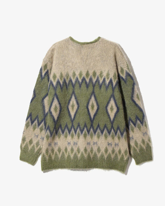 Needles Mohair Cardigan Diamond Olive