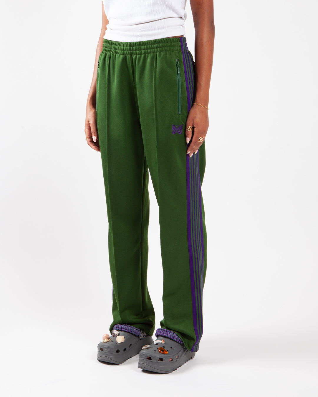 Needles Track Pant Poly Smooth Ivy Green