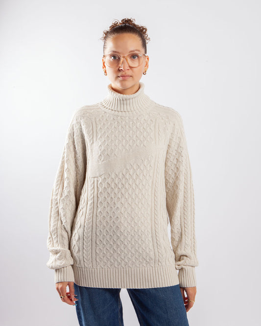 Nike Cable Knit Turtleneck Light Bone