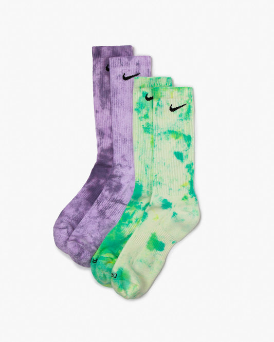 Nike Everyday Plus Cushioned Crew Socks Green/Purple