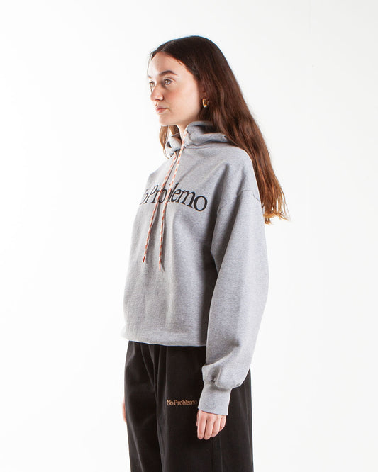 No Problemo Hoodie Grey Marl