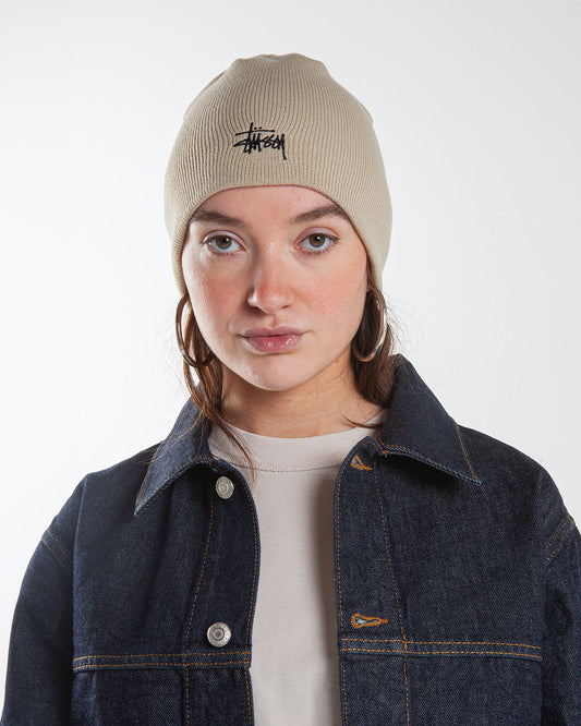 Stüssy Basic Skullcap Beanie Limestone