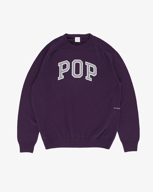 Pop Trading Company Arch Knitted Crewneck Mysterioso