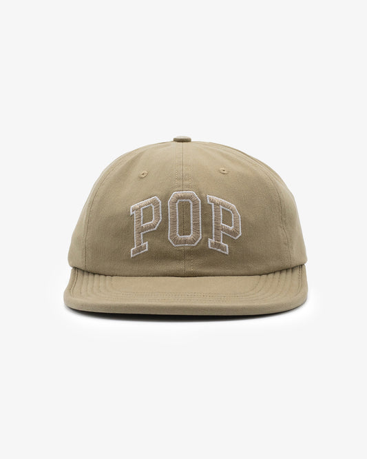 Pop Trading Company Arch Sixpanel Flexfoam Hat White Pepper