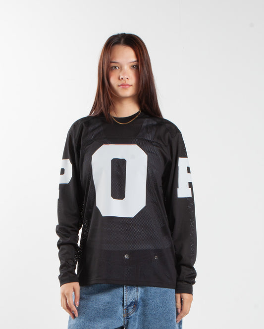 Pop Trading Company Mesh Football Longsleeve Black