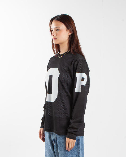 Pop Trading Company Mesh Football Longsleeve Black