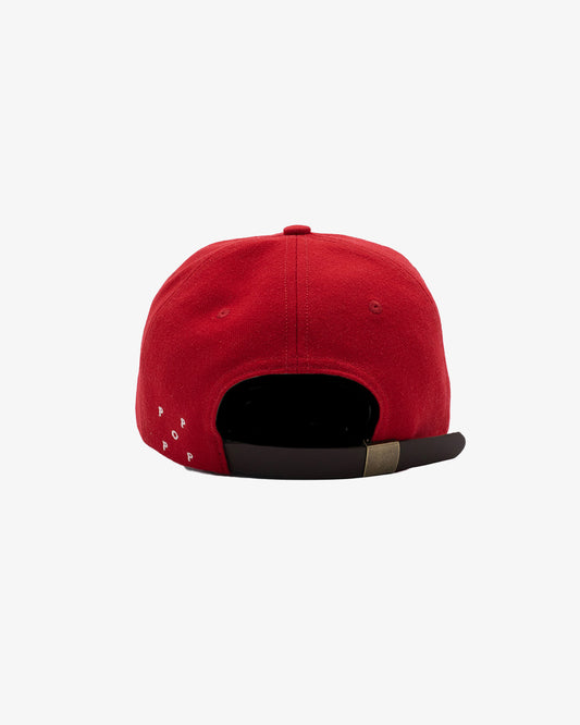 Pop Trading Company O Sixpanel Hat Haute Red/White