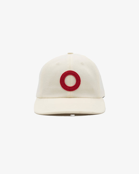 Pop Trading Company O Sixpanel Hat White/Haute Red