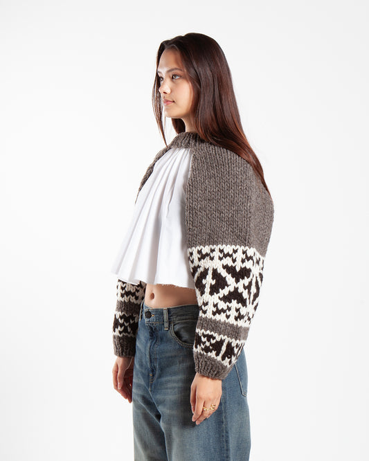 Rhodolirion Cowichan Knit Bolero Taupe