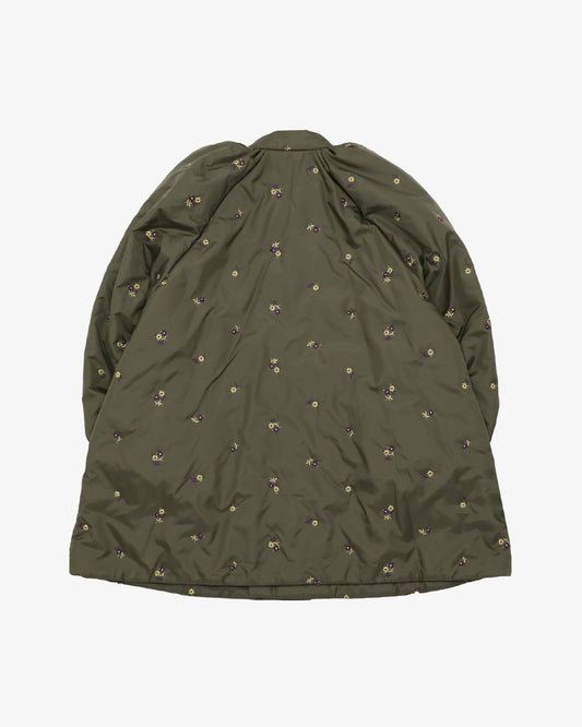 Rhodolirion Padded Coat Floral Olive