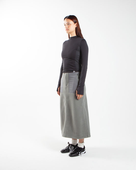 Snow Peak Double Face Fleece Skirt Grey