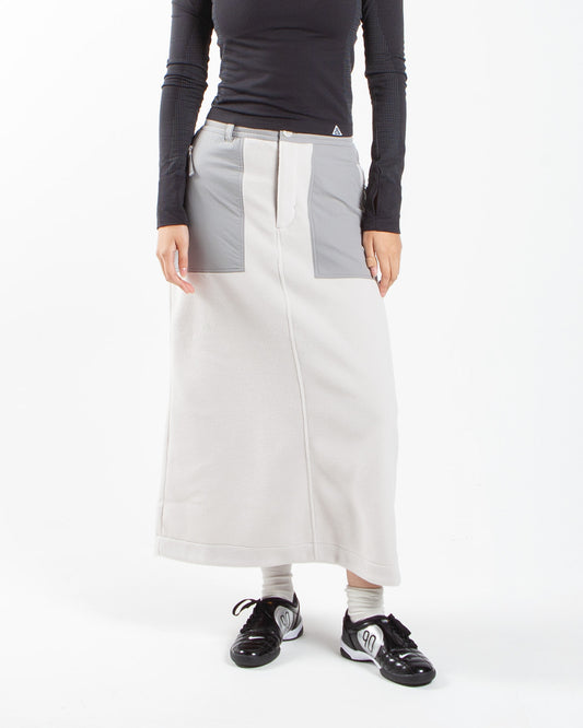 Snow Peak Double Face Fleece Skirt Ivory