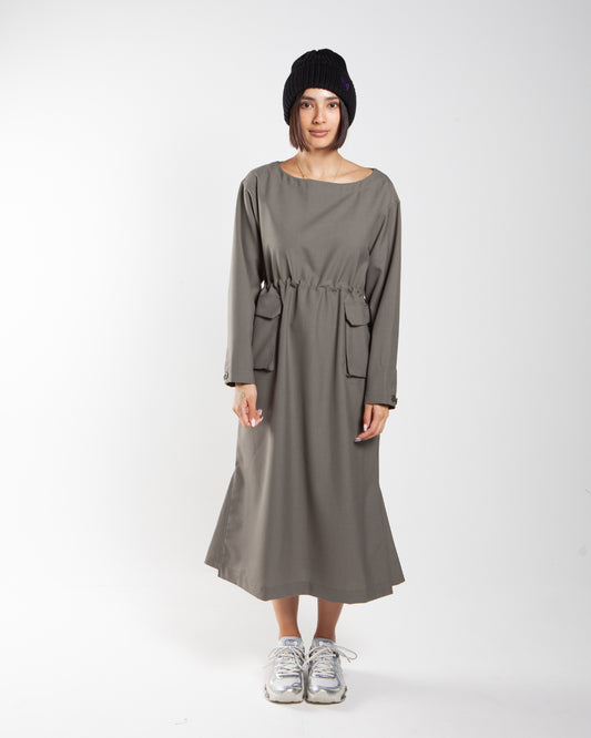 Snow Peak Hybrid Wool Dress Olive