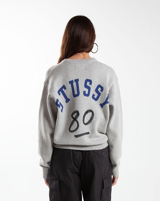 Stüssy Handwritten Sweater Heathey Grey