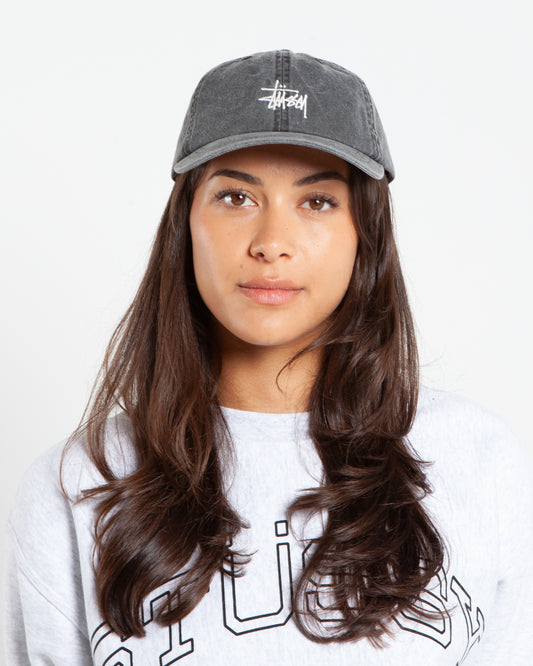 Stüssy Washed Basic Low Pro Cap Charcoal