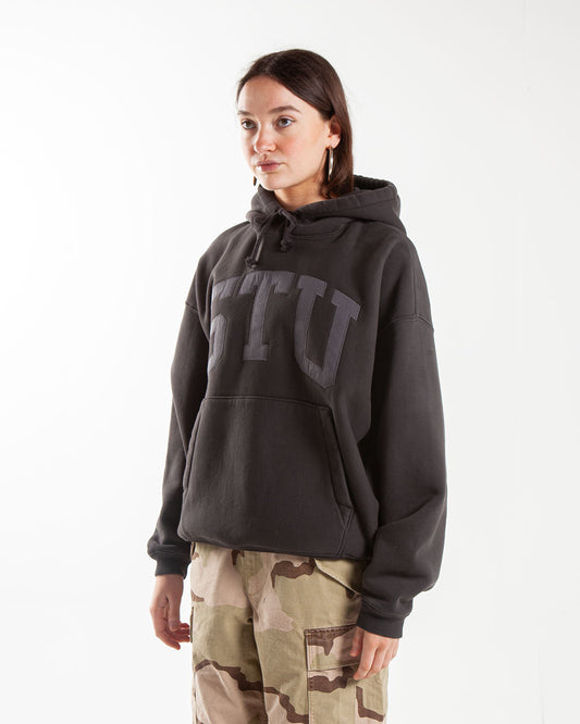 Stüssy Stu Applique Hood Black