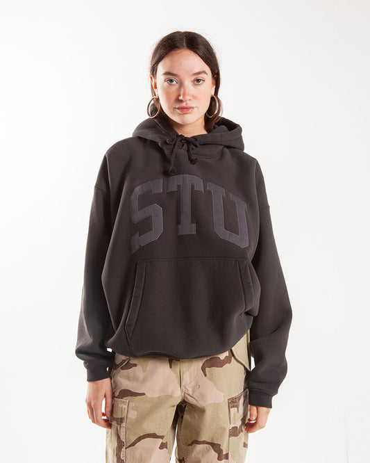 Stüssy Stu Applique Hood Black