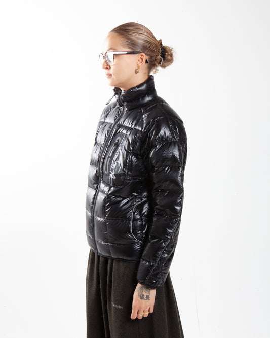 and wander Diamond Stitch Down Jacket Black