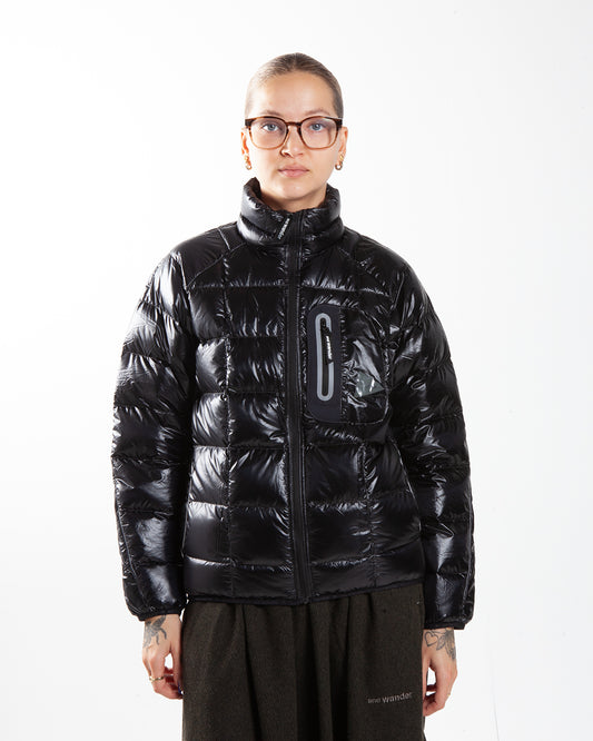 and wander Diamond Stitch Down Jacket Black