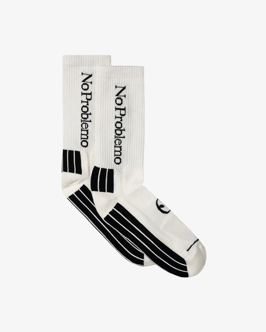 No Problemo Sock White