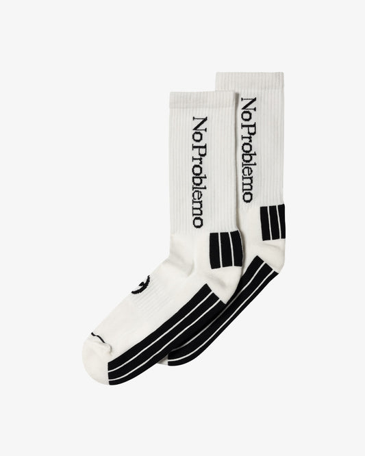 No Problemo Sock White