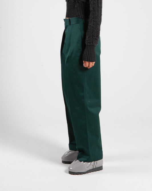 nanamica Double Pleat Chino Pants Green