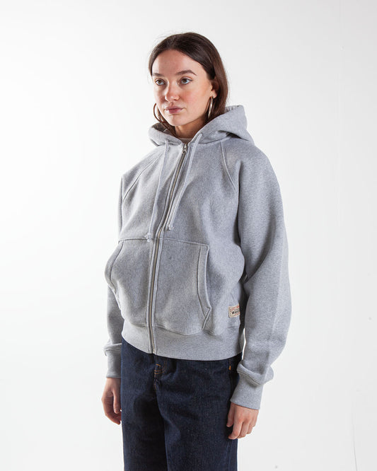 Stüssy Raglan Zip Hood Grey Heather