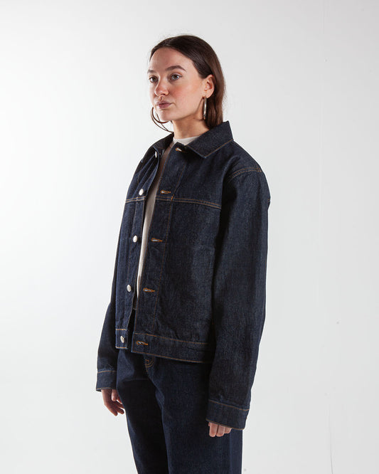 Stüssy Trucker Denim Jacket Rinsed Indigo