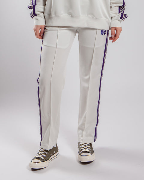 Needles Boot-Cut Track Pant - Poly Smooth Ice White – OALLERY